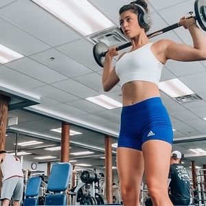 Adidas Climalite Spandex Shorts in Blue